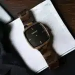 ساعة كلاسيك سكوير الخشبية