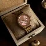 ساعة خشبية ، ساعات خشبية ، ساعات خشب ، ساعة بينك كرونو الخشبية